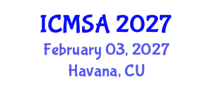 International Conference on Marine Science and Aquaculture (ICMSA) February 03, 2027 - Havana, Cuba