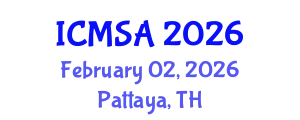 International Conference on Marine Science and Aquaculture (ICMSA) February 02, 2026 - Pattaya, Thailand