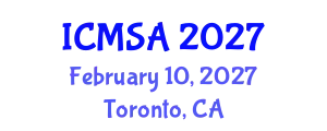 International Conference on Marine Science and Aquaculture (ICMSA) February 10, 2027 - Toronto, Canada