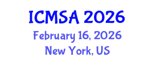 International Conference on Marine Science and Aquaculture (ICMSA) February 16, 2026 - New York, United States