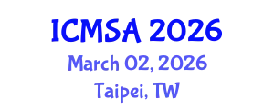 International Conference on Marine Science and Aquaculture (ICMSA) March 02, 2026 - Taipei, Taiwan