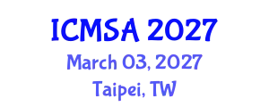 International Conference on Marine Science and Aquaculture (ICMSA) March 03, 2027 - Taipei, Taiwan