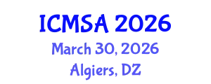 International Conference on Marine Science and Aquaculture (ICMSA) March 30, 2026 - Algiers, Algeria
