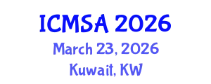 International Conference on Marine Science and Aquaculture (ICMSA) March 23, 2026 - Kuwait, Kuwait