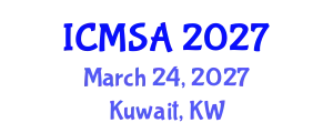 International Conference on Marine Science and Aquaculture (ICMSA) March 24, 2027 - Kuwait, Kuwait