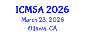 International Conference on Marine Science and Aquaculture (ICMSA) March 23, 2026 - Ottawa, Canada