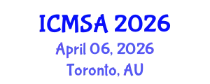 International Conference on Marine Science and Aquaculture (ICMSA) April 06, 2026 - Toronto, Australia