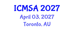International Conference on Marine Science and Aquaculture (ICMSA) April 03, 2027 - Toronto, Australia