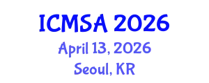 International Conference on Marine Science and Aquaculture (ICMSA) April 13, 2026 - Seoul, Republic of Korea