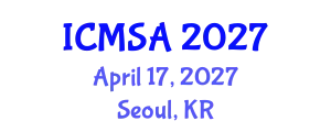 International Conference on Marine Science and Aquaculture (ICMSA) April 17, 2027 - Seoul, Republic of Korea