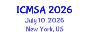 International Conference on Marine Science and Aquaculture (ICMSA) July 10, 2026 - New York, United States