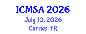 International Conference on Marine Science and Aquaculture (ICMSA) July 10, 2026 - Cannes, France