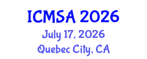 International Conference on Marine Science and Aquaculture (ICMSA) July 17, 2026 - Quebec City, Canada