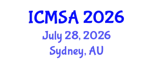 International Conference on Marine Science and Aquaculture (ICMSA) July 28, 2026 - Sydney, Australia