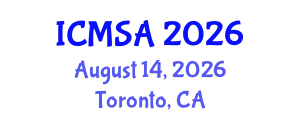 International Conference on Marine Science and Aquaculture (ICMSA) August 14, 2026 - Toronto, Canada