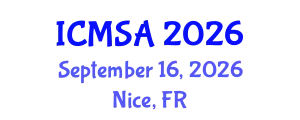 International Conference on Marine Science and Aquaculture (ICMSA) September 16, 2026 - Nice, France