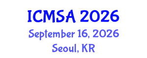 International Conference on Marine Science and Aquaculture (ICMSA) September 16, 2026 - Seoul, Republic of Korea