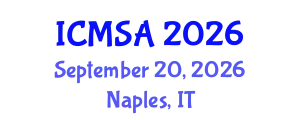International Conference on Marine Science and Aquaculture (ICMSA) September 20, 2026 - Naples, Italy