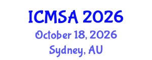 International Conference on Marine Science and Aquaculture (ICMSA) October 18, 2026 - Sydney, Australia