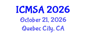 International Conference on Marine Science and Aquaculture (ICMSA) October 21, 2026 - Quebec City, Canada