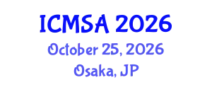International Conference on Marine Science and Aquaculture (ICMSA) October 25, 2026 - Osaka, Japan
