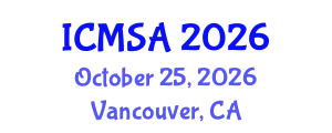 International Conference on Marine Science and Aquaculture (ICMSA) October 25, 2026 - Vancouver, Canada