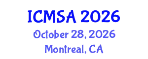International Conference on Marine Science and Aquaculture (ICMSA) October 28, 2026 - Montreal, Canada