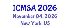 International Conference on Marine Science and Aquaculture (ICMSA) November 04, 2026 - New York, United States