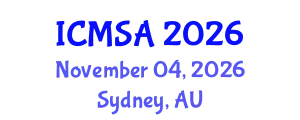 International Conference on Marine Science and Aquaculture (ICMSA) November 04, 2026 - Sydney, Australia