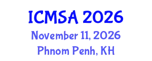 International Conference on Marine Science and Aquaculture (ICMSA) November 11, 2026 - Phnom Penh, Cambodia
