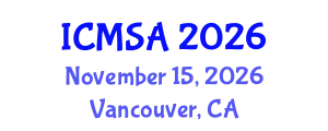 International Conference on Marine Science and Aquaculture (ICMSA) November 15, 2026 - Vancouver, Canada