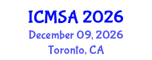 International Conference on Marine Science and Aquaculture (ICMSA) December 09, 2026 - Toronto, Canada