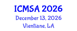 International Conference on Marine Science and Aquaculture (ICMSA) December 13, 2026 - Vientiane, Laos