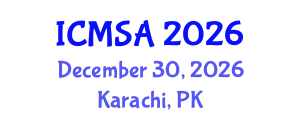 International Conference on Marine Science and Aquaculture (ICMSA) December 30, 2026 - Karachi, Pakistan