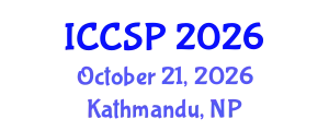 International Conference on Cognitive Science and Psychology (ICCSP) October 21, 2026 - Kathmandu, Nepal