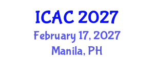 International Conference on Applied Chemistry (ICAC) February 17, 2027 - Manila, Philippines