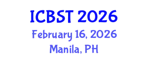 International Conference on Biomedical Science and Technology (ICBST) February 16, 2026 - Manila, Philippines