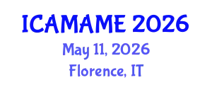 International Conference on Aerospace, Mechanical, Automotive and Materials Engineering (ICAMAME) May 11, 2026 - Florence, Italy
