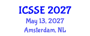 International Conference on Software Science and Engineering (ICSSE) May 13, 2027 - Amsterdam, Netherlands