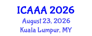 International Conference on Applied Aerodynamics and Aeromechanics (ICAAA) August 23, 2026 - Kuala Lumpur, Malaysia