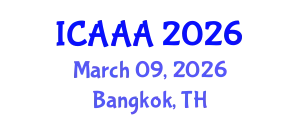 International Conference on Applied Aerodynamics and Aeromechanics (ICAAA) March 09, 2026 - Bangkok, Thailand