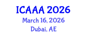International Conference on Applied Aerodynamics and Aeromechanics (ICAAA) March 16, 2026 - Dubai, United Arab Emirates