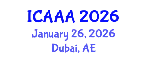 International Conference on Applied Aerodynamics and Aeromechanics (ICAAA) January 26, 2026 - Dubai, United Arab Emirates