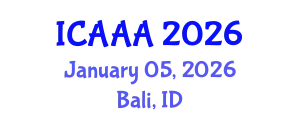International Conference on Applied Aerodynamics and Aeromechanics (ICAAA) January 05, 2026 - Bali, Indonesia