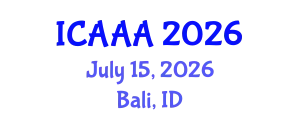 International Conference on Applied Aerodynamics and Aeromechanics (ICAAA) July 15, 2026 - Bali, Indonesia
