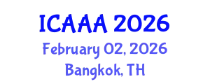 International Conference on Applied Aerodynamics and Aeromechanics (ICAAA) February 02, 2026 - Bangkok, Thailand