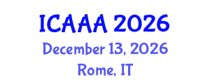 International Conference on Applied Aerodynamics and Aeromechanics (ICAAA) December 13, 2026 - Rome, Italy