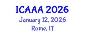 International Conference on Applied Aerodynamics and Aeromechanics (ICAAA) January 12, 2026 - Rome, Italy