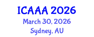 International Conference on Applied Aerodynamics and Aeromechanics (ICAAA) March 30, 2026 - Sydney, Australia