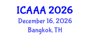 International Conference on Applied Aerodynamics and Aeromechanics (ICAAA) December 16, 2026 - Bangkok, Thailand